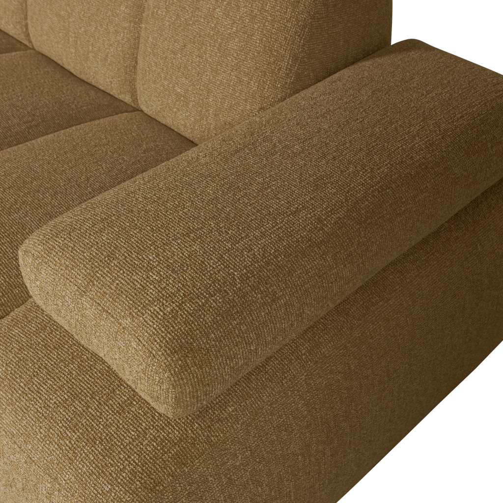 MOJO 1,5-SEATER ELEMENT ARM RIGHT BOUCLE YELLOWBROWN MELANGE