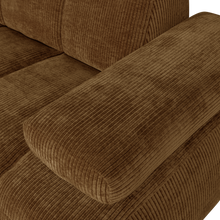 Laden Sie das Bild in den Galerie-Viewer, MOJO 1,5-SEATER ELEMENT ARM RIGHT RIB FABRIC HONEY YELLOW