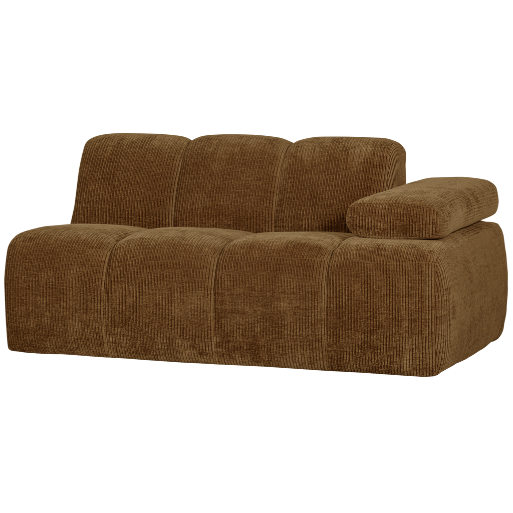 MOJO 1,5-SEATER ELEMENT ARM RIGHT RIB FABRIC HONEY YELLOW