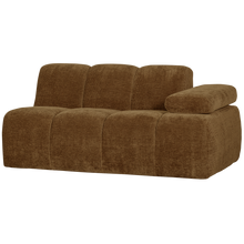 Laden Sie das Bild in den Galerie-Viewer, MOJO 1,5-SEATER ELEMENT ARM RIGHT RIB FABRIC HONEY YELLOW
