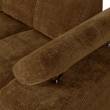 Laden Sie das Bild in den Galerie-Viewer, MOJO 1,5-SEATER ELEMENT ARM RIGHT RIB FABRIC HONEY YELLOW