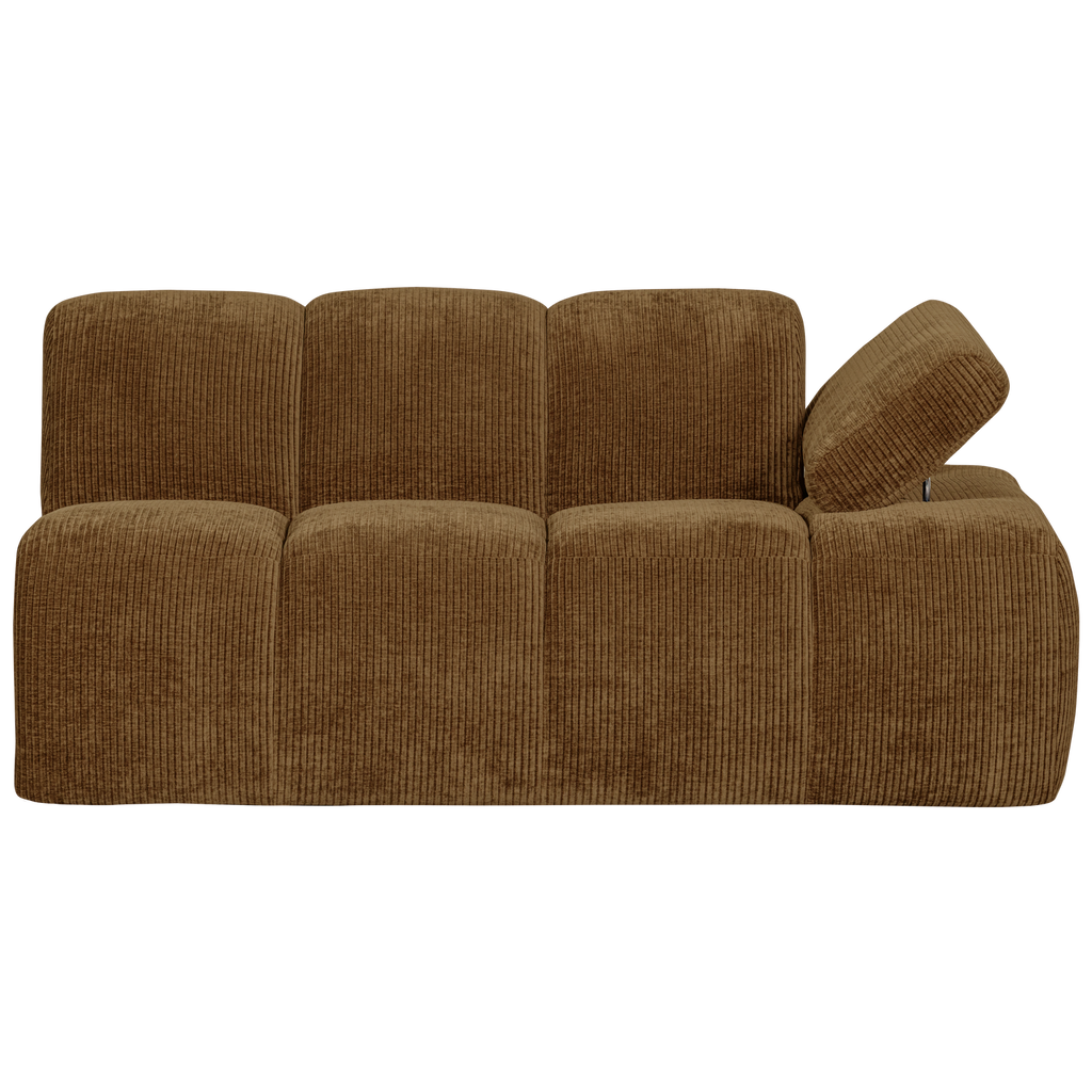 MOJO 1,5-SEATER ELEMENT ARM RIGHT RIB FABRIC HONEY YELLOW