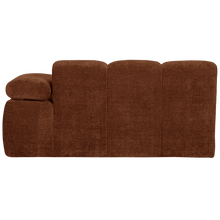 Laden Sie das Bild in den Galerie-Viewer, MOJO 1,5-SEATER ELEMENT ARM RIGHT RIB FABRIC RUST BROWN