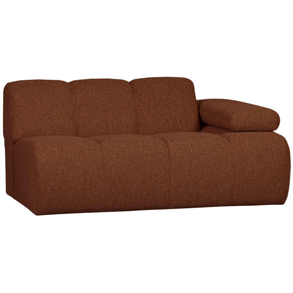 MOJO 1,5-SEATER ELEMENT ARM RIGHT BOUCLE RUST BROWN MELANGE