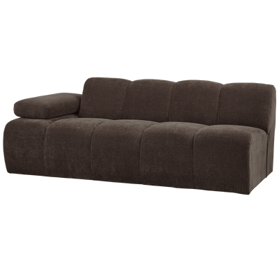 MOJO 2-SEATER ELEMENT ARM LEFT RIB FABRIC BROWN