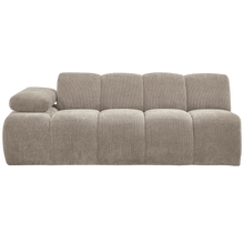 Laden Sie das Bild in den Galerie-Viewer, MOJO 2-SEATER ELEMENT ARM LEFT RIB FABRIC DARK SAND