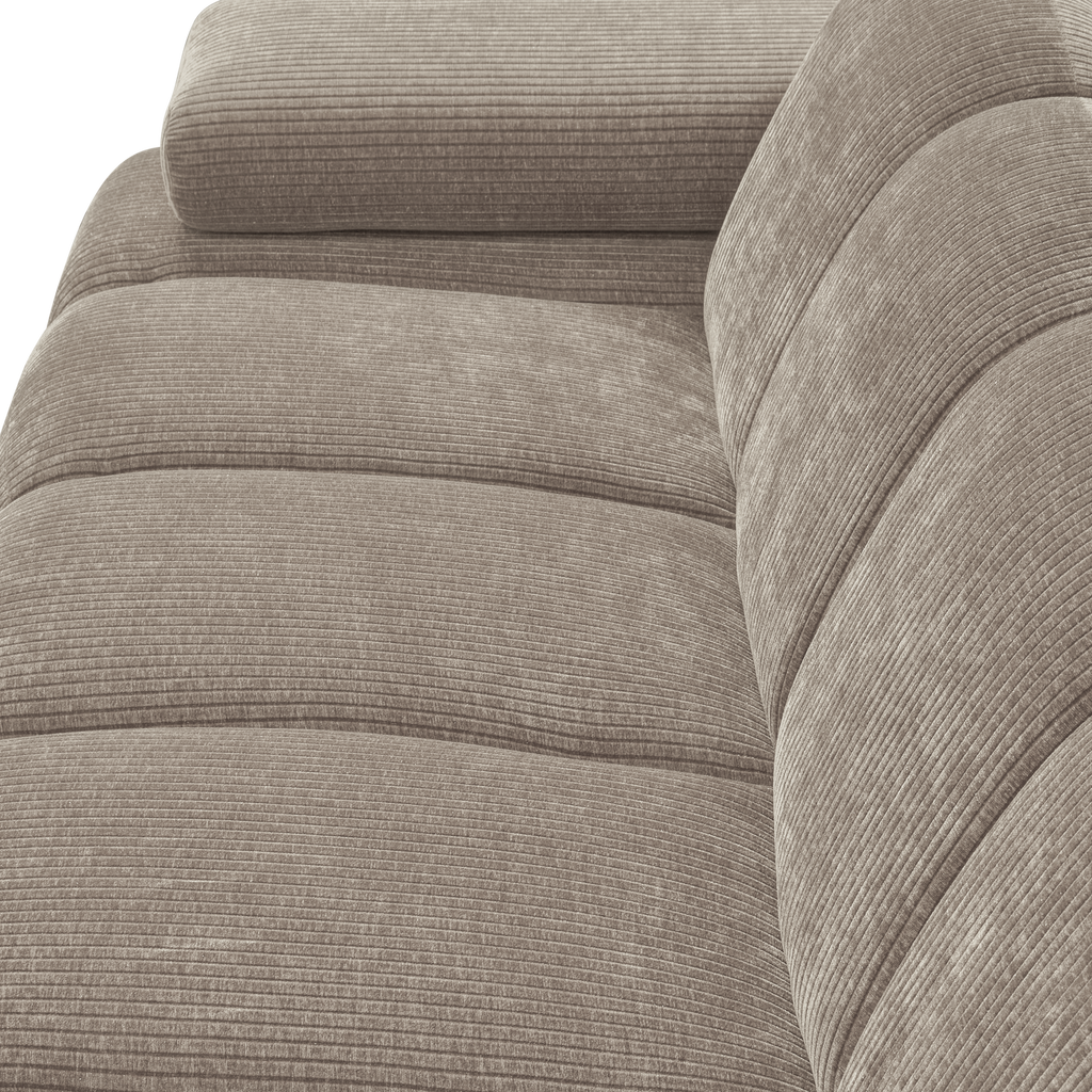 MOJO 2-SEATER ELEMENT ARM LEFT RIB FABRIC DARK SAND