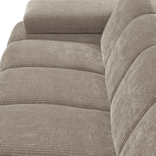 Laden Sie das Bild in den Galerie-Viewer, MOJO 2-SEATER ELEMENT ARM LEFT RIB FABRIC DARK SAND