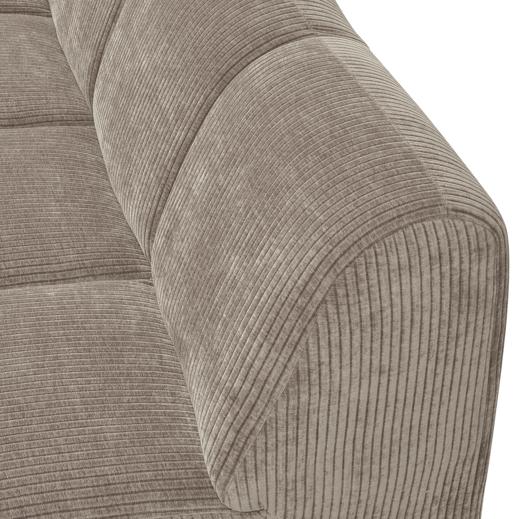 MOJO 2-SEATER ELEMENT ARM LEFT RIB FABRIC DARK SAND