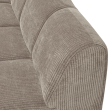 Laden Sie das Bild in den Galerie-Viewer, MOJO 2-SEATER ELEMENT ARM LEFT RIB FABRIC DARK SAND