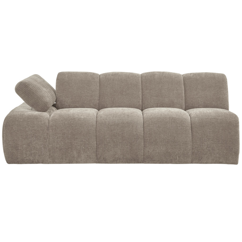 MOJO 2-SEATER ELEMENT ARM LEFT RIB FABRIC DARK SAND