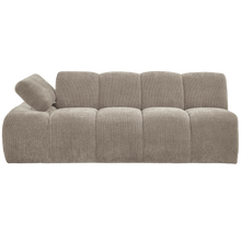 Laden Sie das Bild in den Galerie-Viewer, MOJO 2-SEATER ELEMENT ARM LEFT RIB FABRIC DARK SAND
