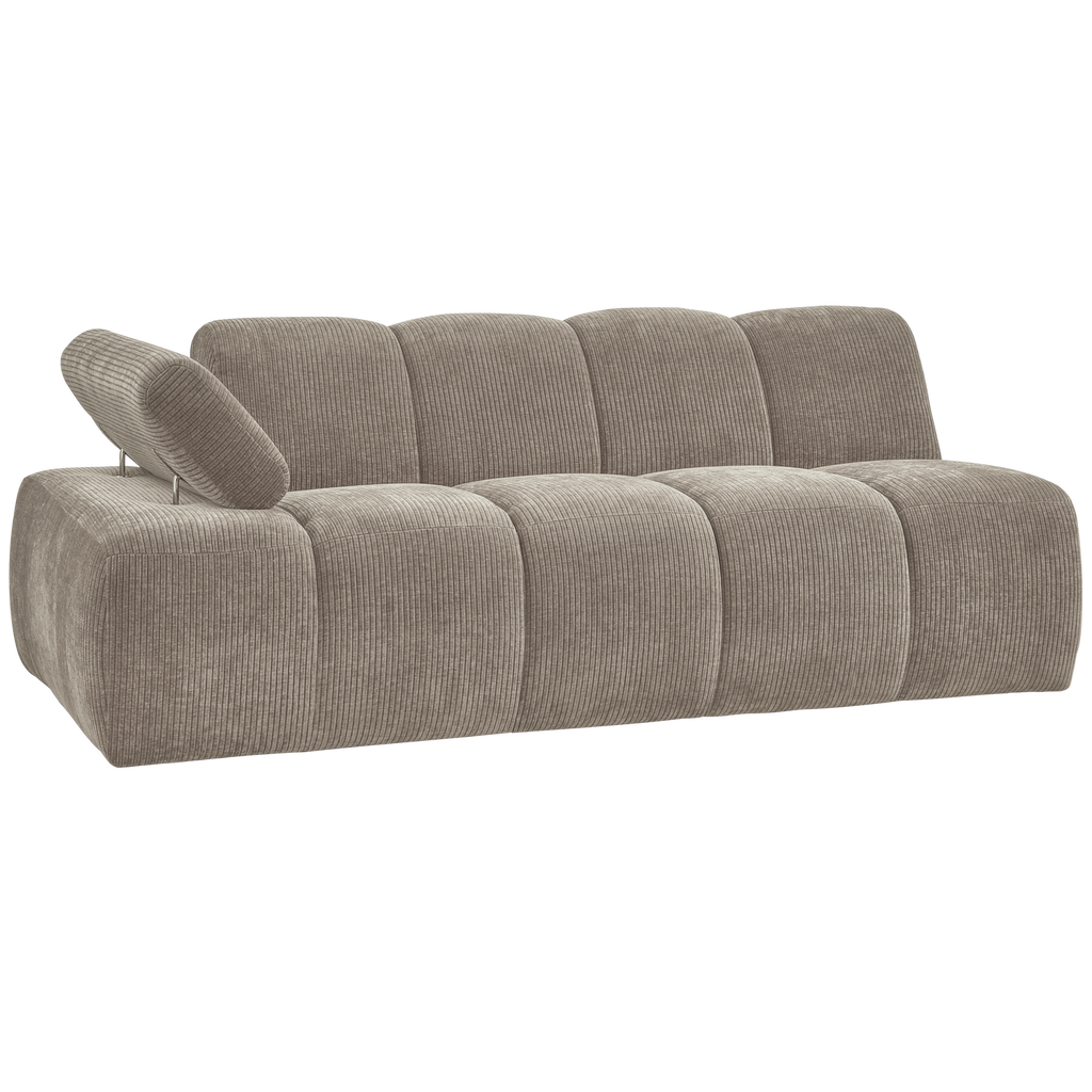 MOJO 2-SEATER ELEMENT ARM LEFT RIB FABRIC DARK SAND