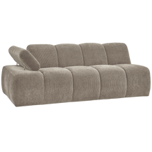 Laden Sie das Bild in den Galerie-Viewer, MOJO 2-SEATER ELEMENT ARM LEFT RIB FABRIC DARK SAND