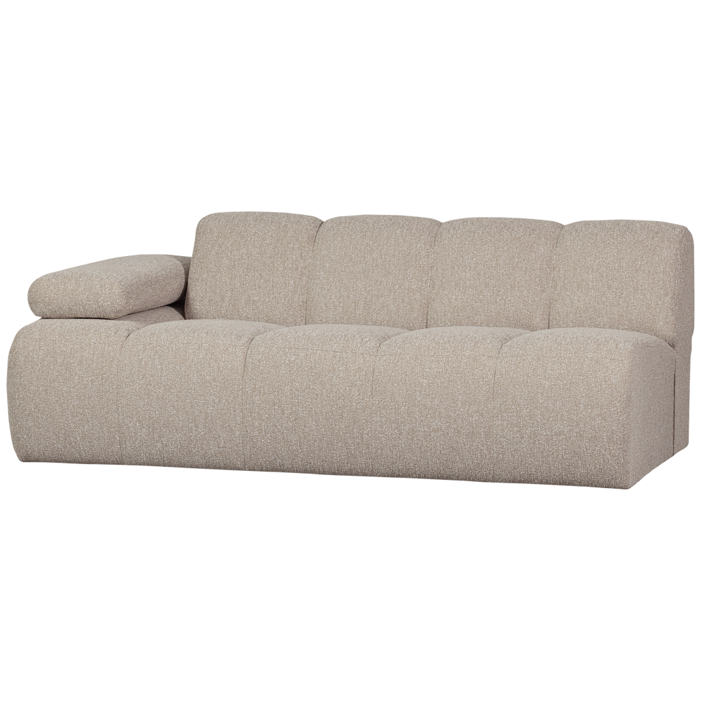 MOJO 2-SEATER ELEMENT ARM LEFT BOUCLE BEIGE MELANGE