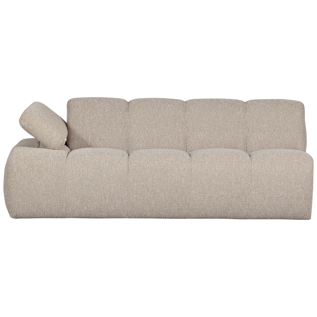 MOJO 2-SEATER ELEMENT ARM LEFT BOUCLE BEIGE MELANGE
