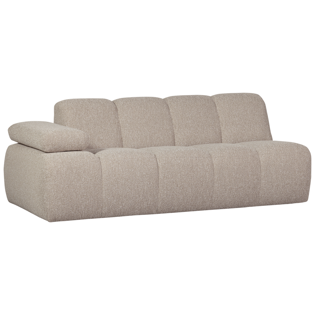 MOJO 2-SEATER ELEMENT ARM LEFT BOUCLE BEIGE MELANGE