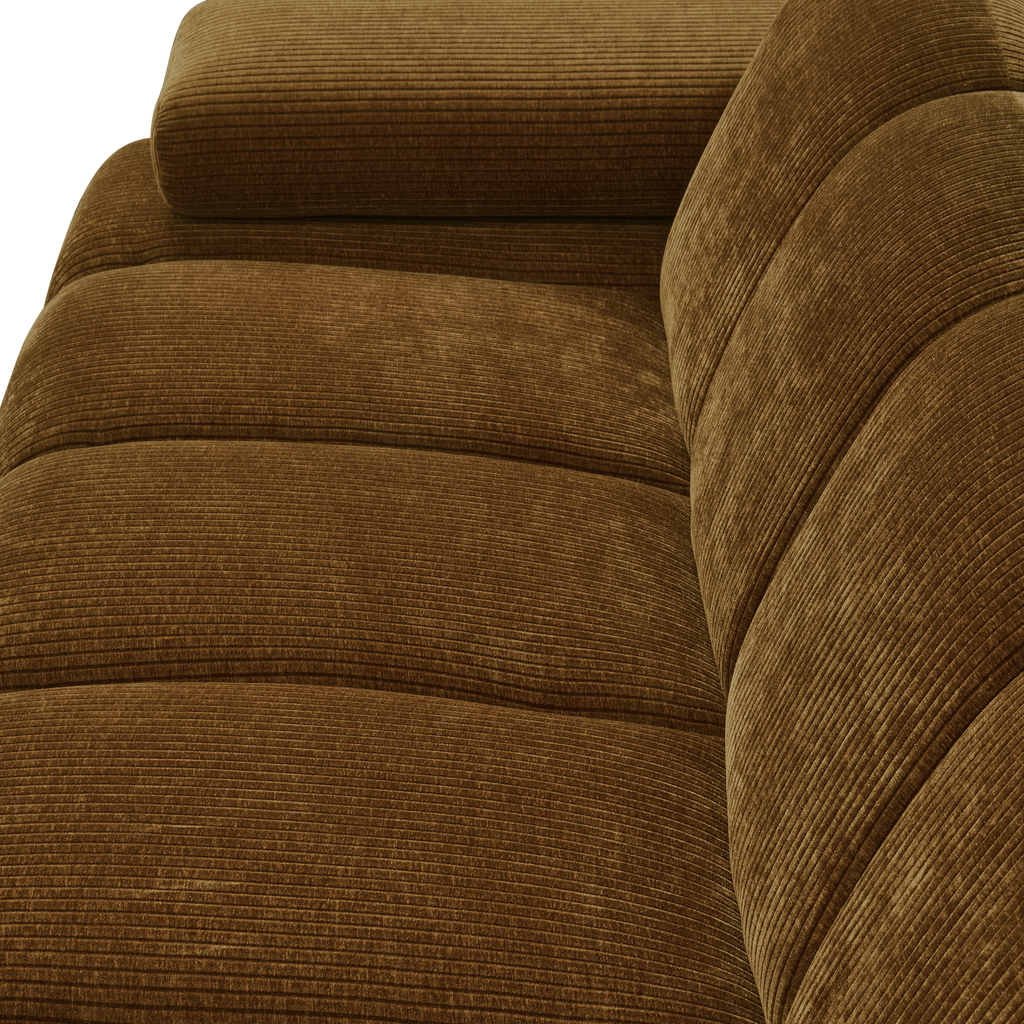 MOJO 2-SEATER ELEMENT ARM LEFT RIB FABRIC HONEY YELLOW