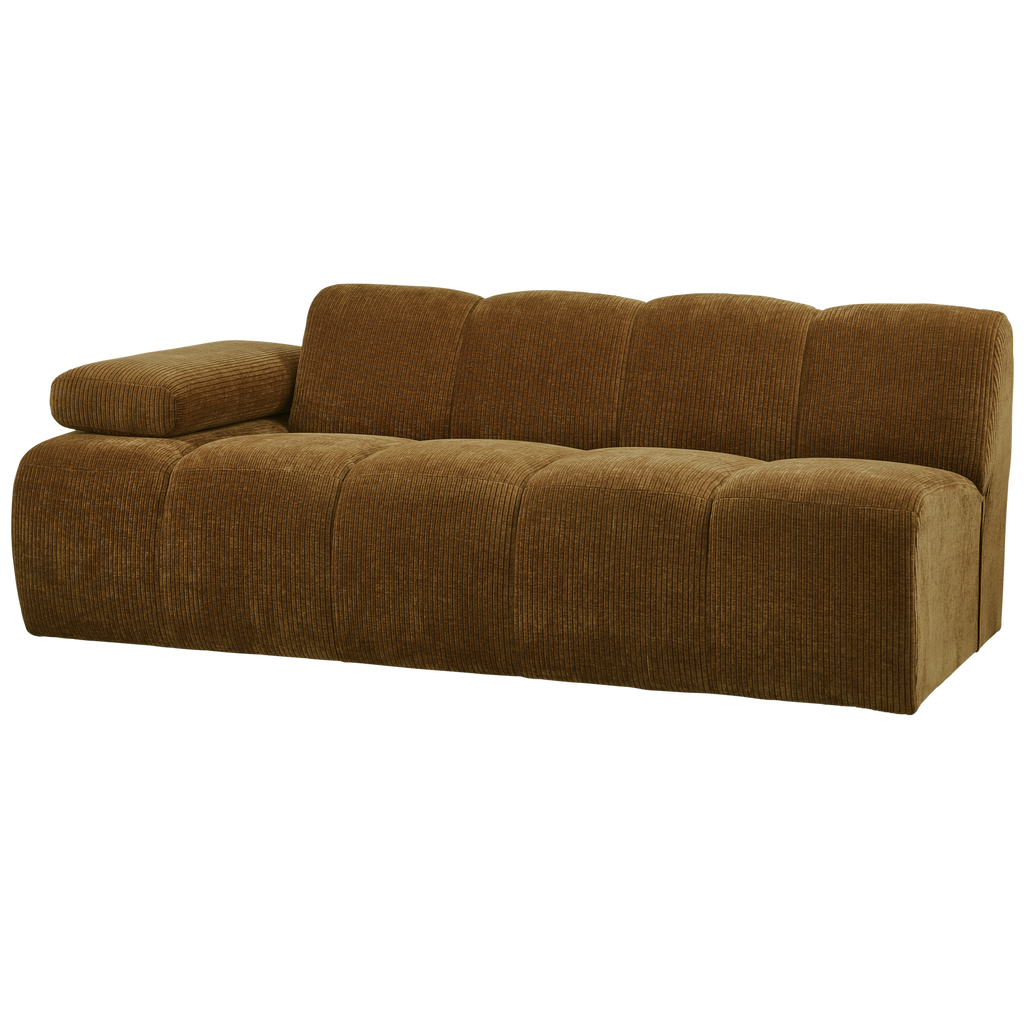 MOJO 2-SEATER ELEMENT ARM LEFT RIB FABRIC HONEY YELLOW