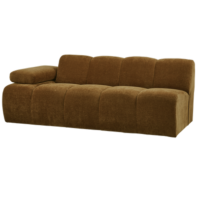 MOJO 2-SEATER ELEMENT ARM LEFT RIB FABRIC HONEY YELLOW