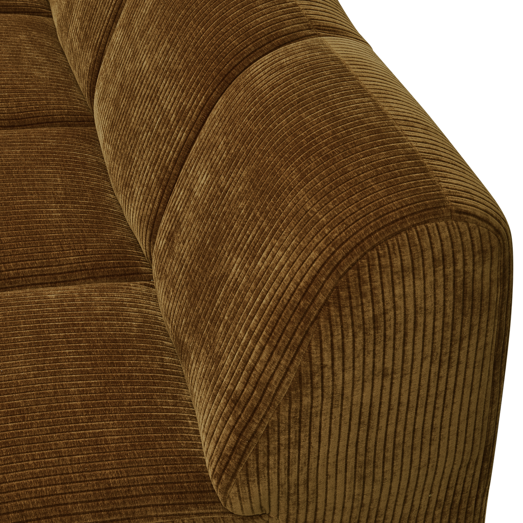 MOJO 2-SEATER ELEMENT ARM LEFT RIB FABRIC HONEY YELLOW
