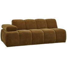 Laden Sie das Bild in den Galerie-Viewer, MOJO 2-SEATER ELEMENT ARM LEFT RIB FABRIC HONEY YELLOW
