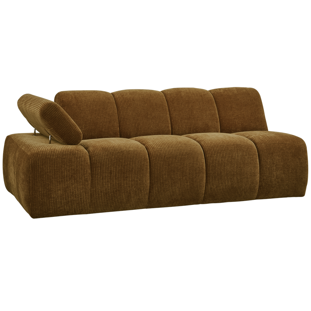 MOJO 2-SEATER ELEMENT ARM LEFT RIB FABRIC HONEY YELLOW