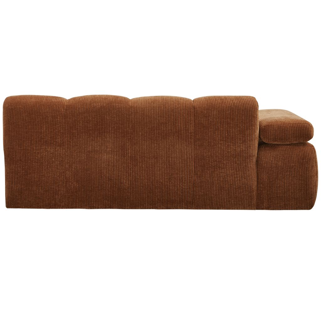 MOJO 2-SEATER ELEMENT ARM LEFT RIB FABRIC RUST BROWN