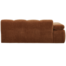 Laden Sie das Bild in den Galerie-Viewer, MOJO 2-SEATER ELEMENT ARM LEFT RIB FABRIC RUST BROWN