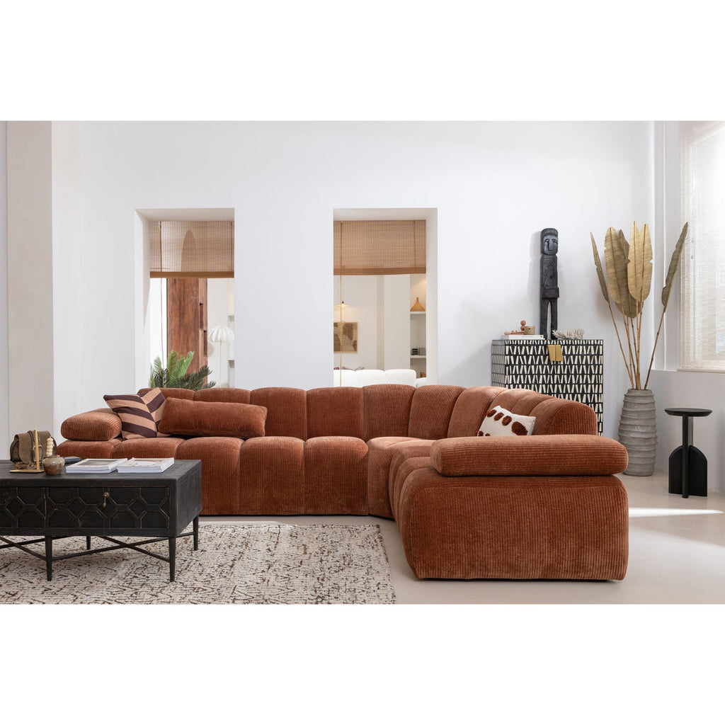 MOJO CORNER ELEMENT RIB FABRIC RUST BROWN