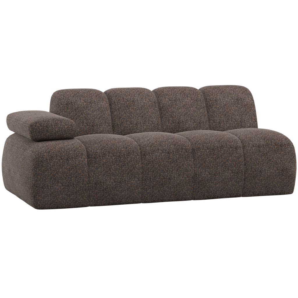 MOJO 2-SEATER ELEMENT ARM LEFT WOOLLY BROWN