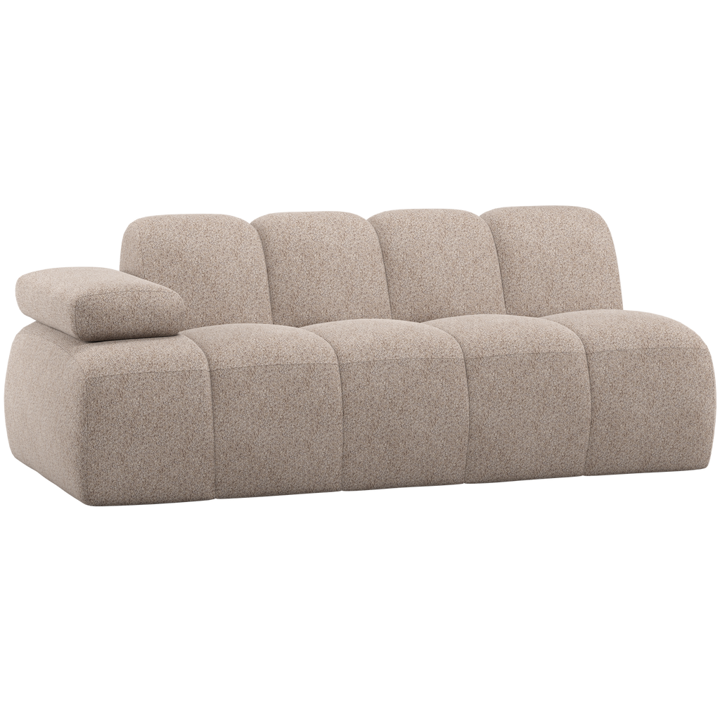 MOJO 2-SEATER ELEMENT ARM LEFT WOOLLY DARK SAND