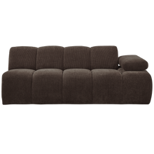 Laden Sie das Bild in den Galerie-Viewer, MOJO 2-SEATER ELEMENT ARM RIGHT RIB FABRIC BROWN