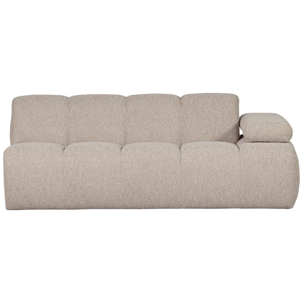 MOJO 2-SEATER ELEMENT ARM RIGHT BOUCLE BEIGE MELANGE
