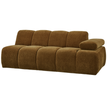 Laden Sie das Bild in den Galerie-Viewer, MOJO 2-SEATER ELEMENT ARM RIGHT RIB FABRIC HONEY YELLOW