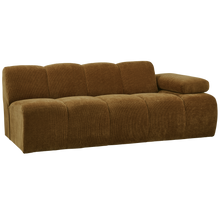 Laden Sie das Bild in den Galerie-Viewer, MOJO 2-SEATER ELEMENT ARM RIGHT RIB FABRIC HONEY YELLOW
