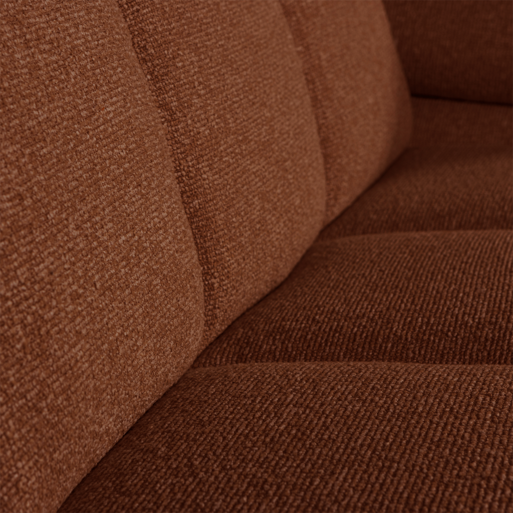 MOJO 2-SEATER ELEMENT ARM RIGHT BOUCLE RUST BROWN MELANGE