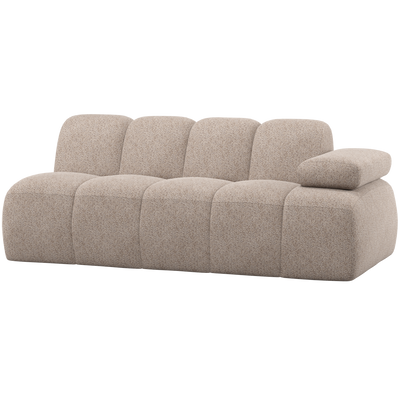 MOJO 2-SEATER ELEMENT ARM RIGHT WOOLLY DARK SAND