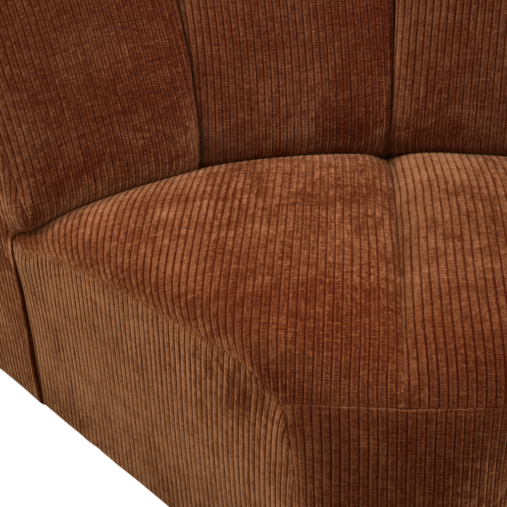 MOJO CORNER ELEMENT RIB FABRIC RUST BROWN