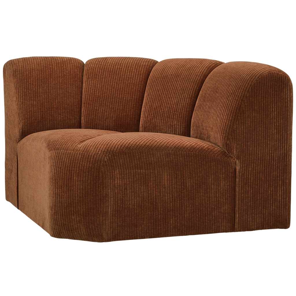 MOJO CORNER ELEMENT RIB FABRIC RUST BROWN