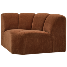 Laden Sie das Bild in den Galerie-Viewer, MOJO CORNER ELEMENT RIB FABRIC RUST BROWN
