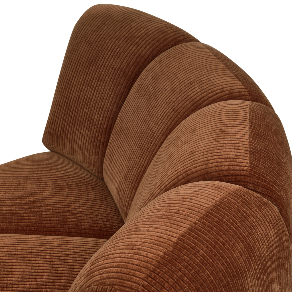 MOJO CORNER ELEMENT RIB FABRIC RUST BROWN