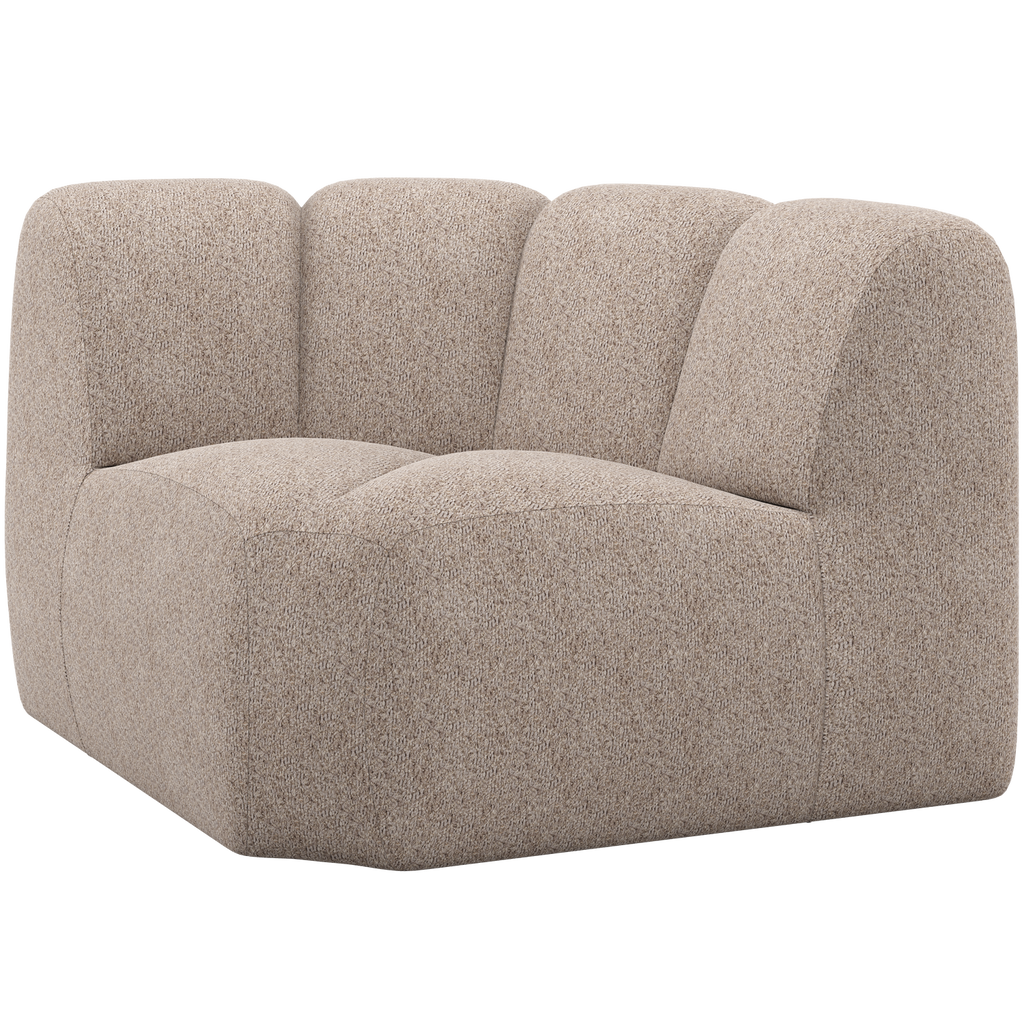 MOJO CORNER ELEMENT WOOLLY FABRIC DARK SAND