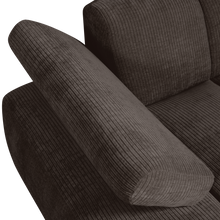Laden Sie das Bild in den Galerie-Viewer, MOJO CHAISE LONGUE ELEMENT LEFT RIB FABRIC BROWN
