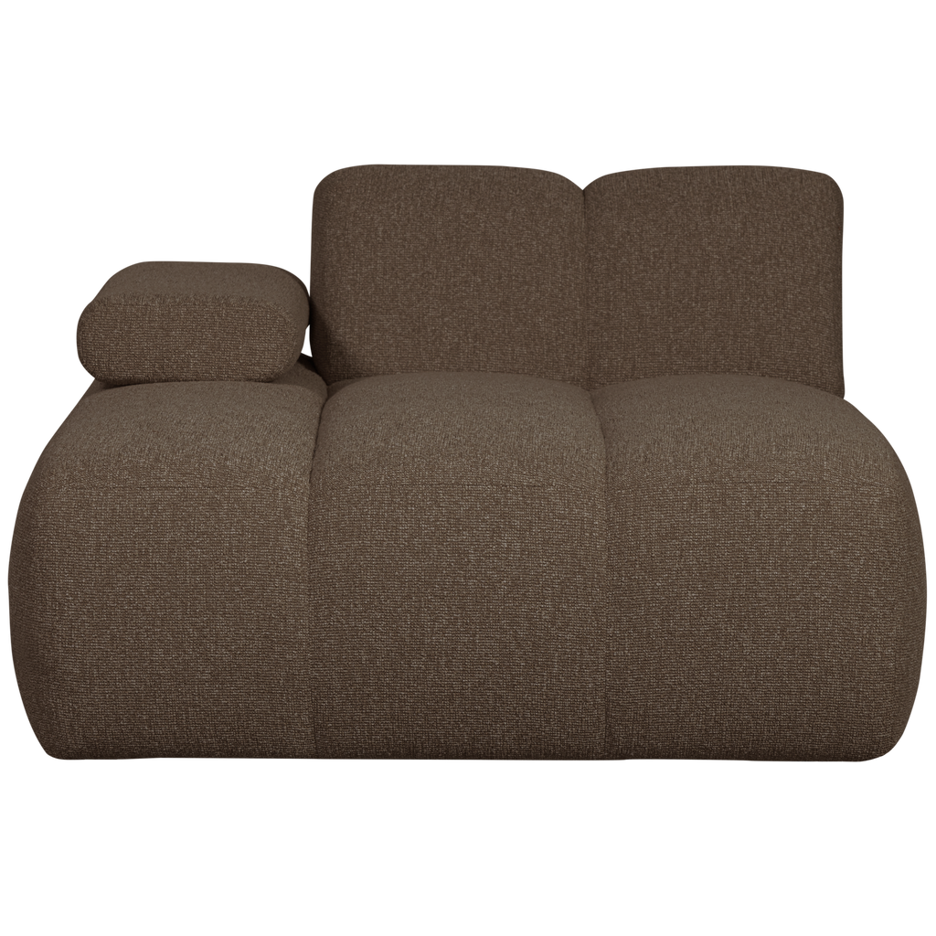 MOJO CHAISE LONGUE ELEMENT LEFT BOUCLE BROWN MELANGE