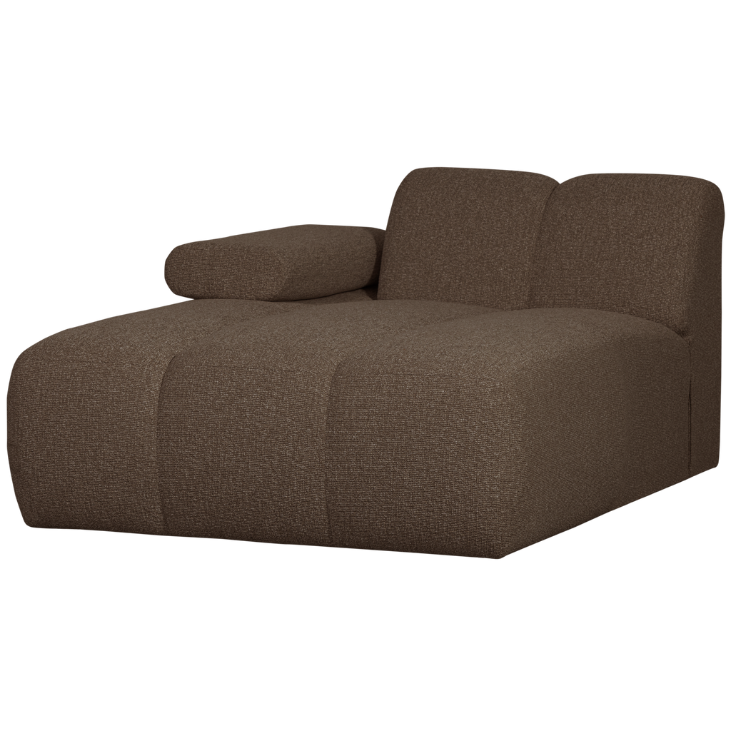 MOJO CHAISE LONGUE ELEMENT LEFT BOUCLE BROWN MELANGE