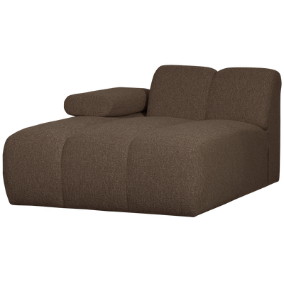 MOJO CHAISE LONGUE ELEMENT LEFT BOUCLE BROWN MELANGE