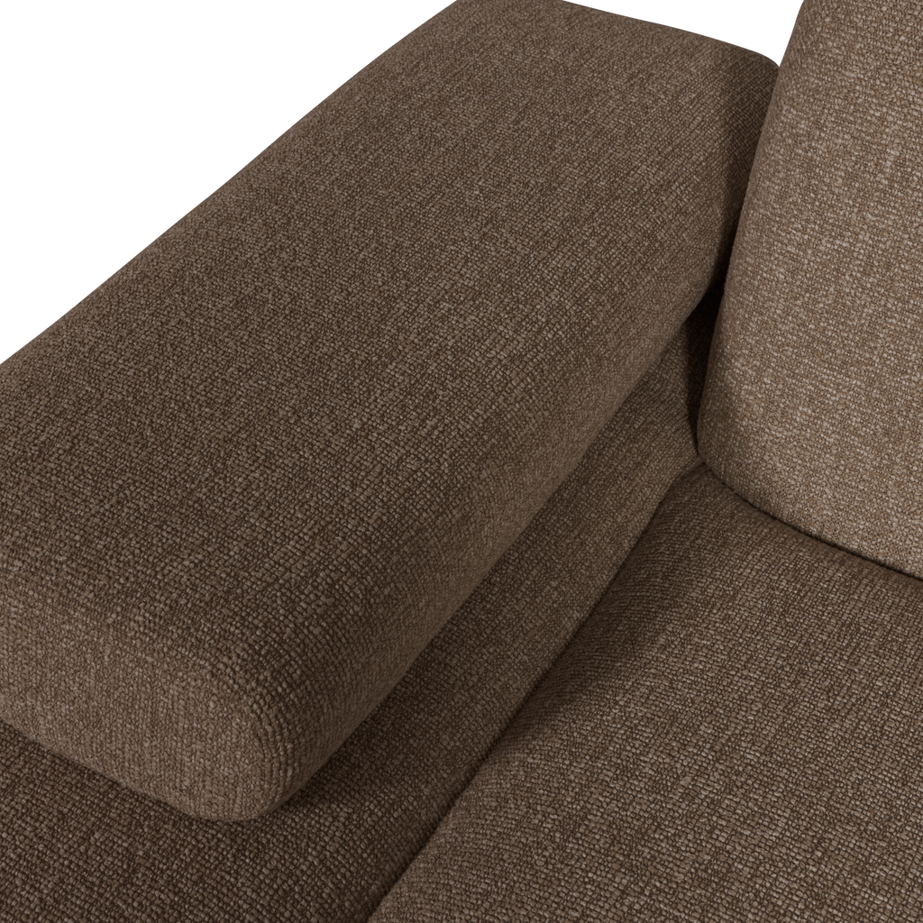 MOJO CHAISE LONGUE ELEMENT LEFT BOUCLE BROWN MELANGE
