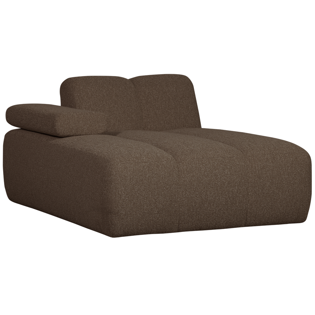 MOJO CHAISE LONGUE ELEMENT LEFT BOUCLE BROWN MELANGE