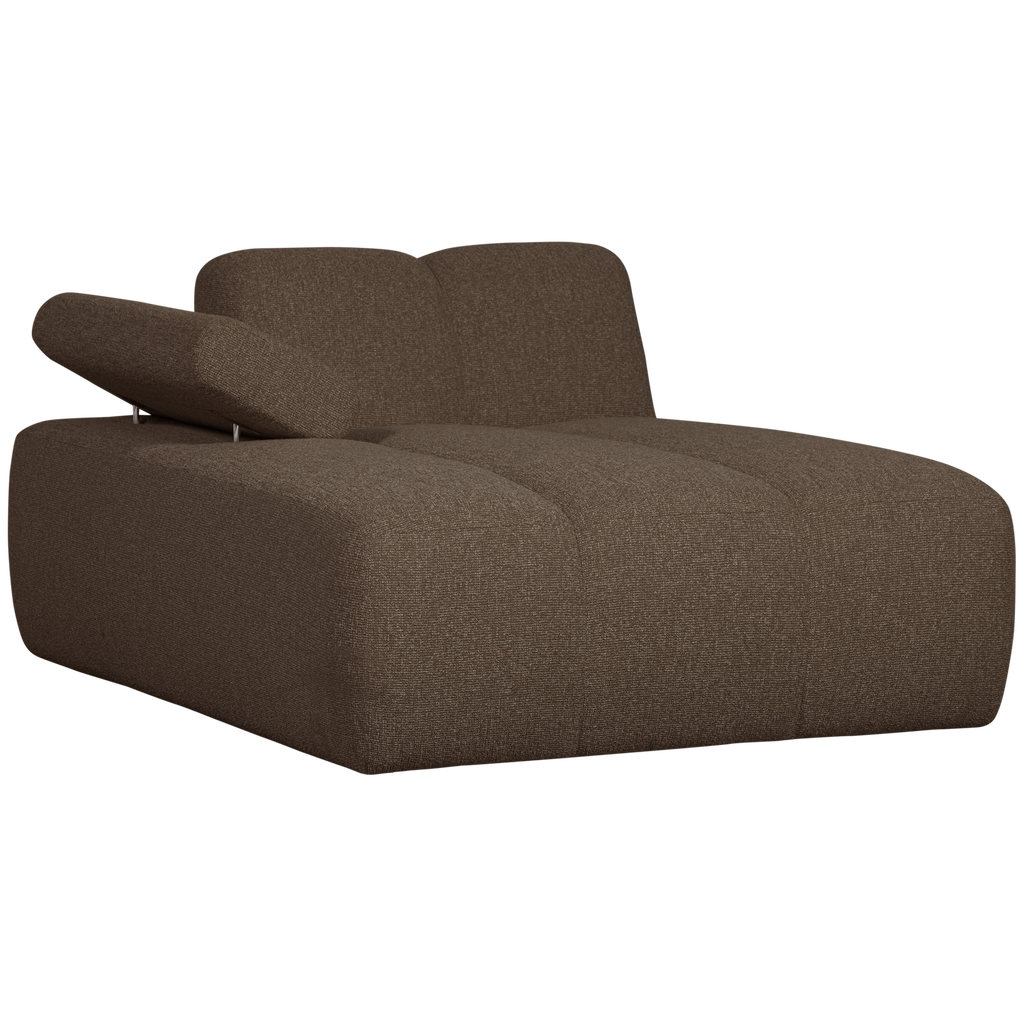 MOJO CHAISE LONGUE ELEMENT LEFT BOUCLE BROWN MELANGE